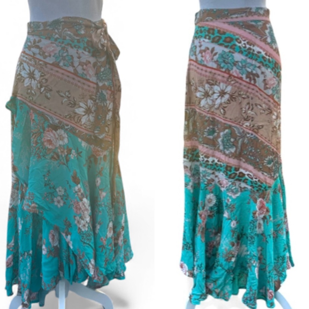 Tolani Anthroplogie boho midi skirt M - Picture 6 of 6